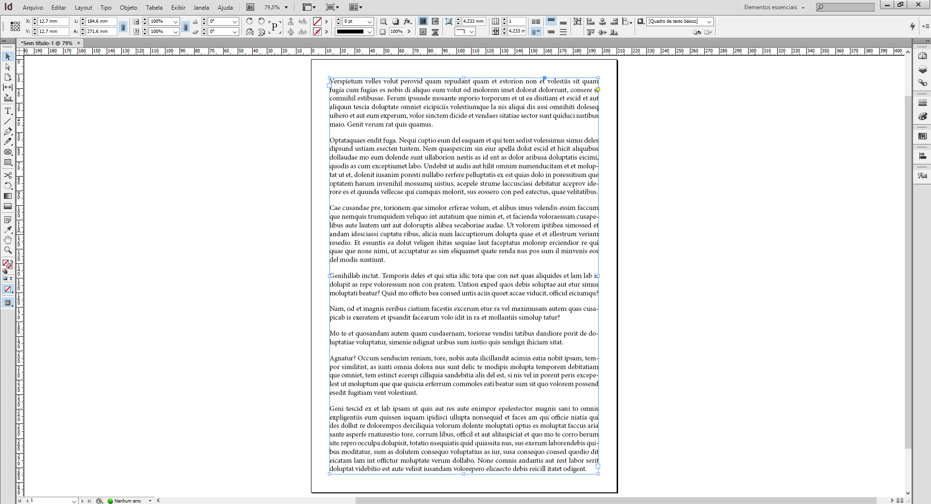 Convertendo em Curvas no InDesign